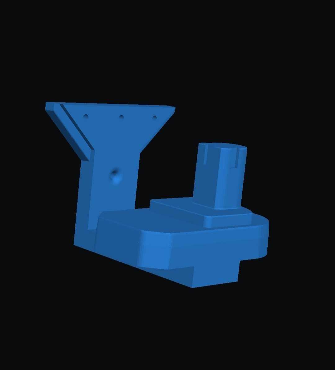 Ryobi Soldering Station 18V Wall Mount | Black 3d Printed Wall Mount