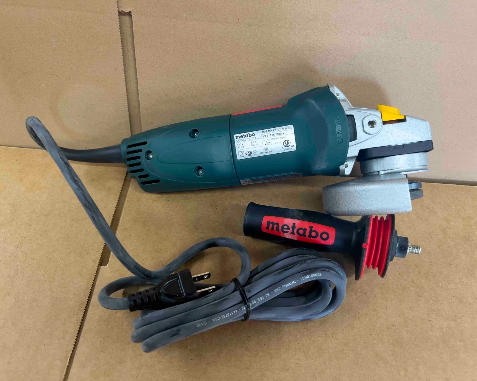 Metabo W7-115 Quick 4 1/2&Prime;Grinder