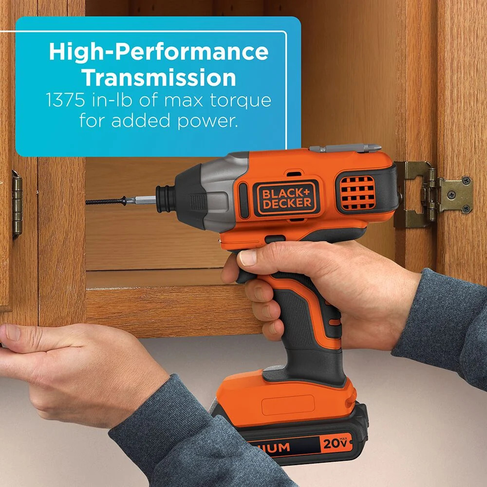 BLACK+DECKER 20V MAX* Cordless Drill and Impact Driver – BD2KITCDDI