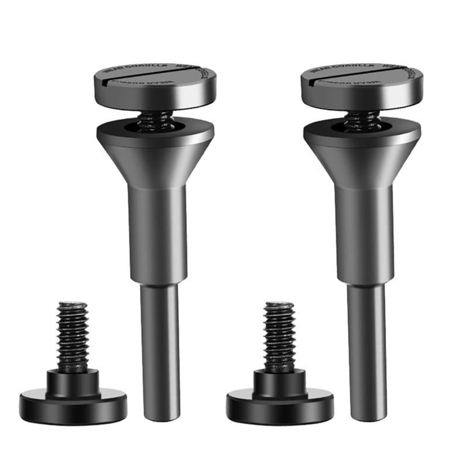 2 Sets Black Metal Cut Off Wheel Disc Mandrel Arbor 1/4&Prime; Shank Stem Die Grinder