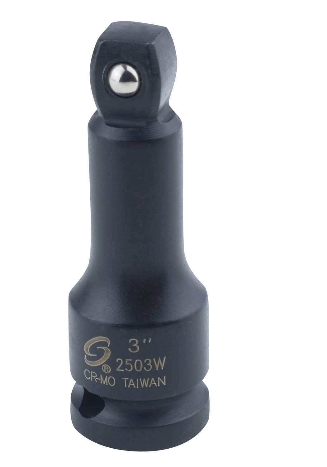 Sunex 2503W 1/2-Inch Drive 3-Inch Impact Wobble 1 Count (Pack of 1), Black