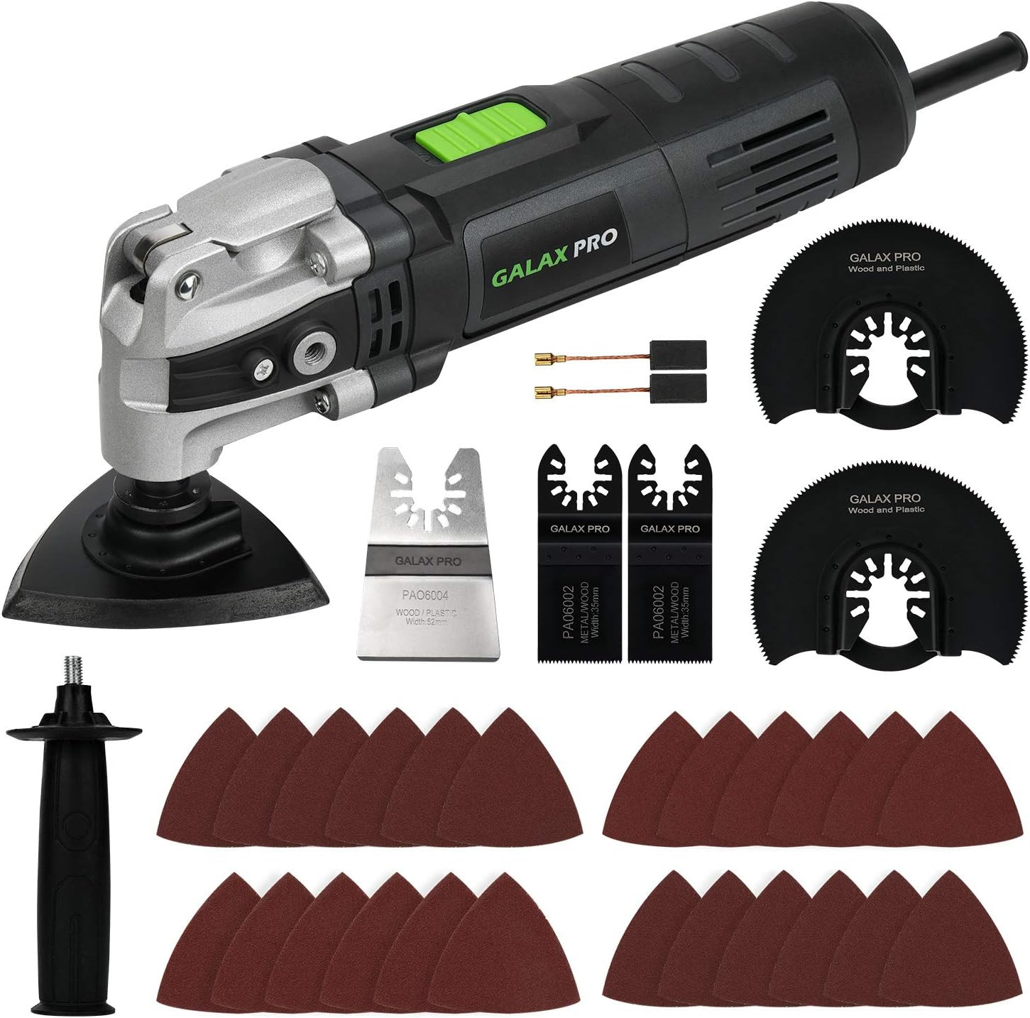 3.5A 6 Variable Speed Oscillating Multi Tool Kit with Quick Clamp System Change