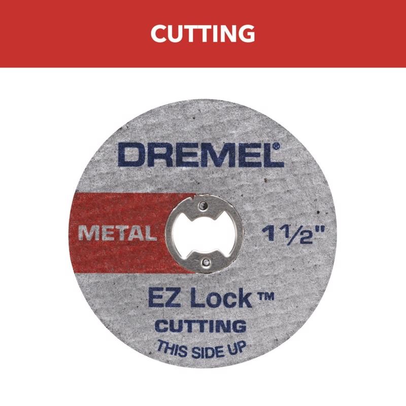 Dremel EZ Lock 1-1/2&Prime; Fiberglass Metal Cut-Off Wheel 1/8&Prime; Thick