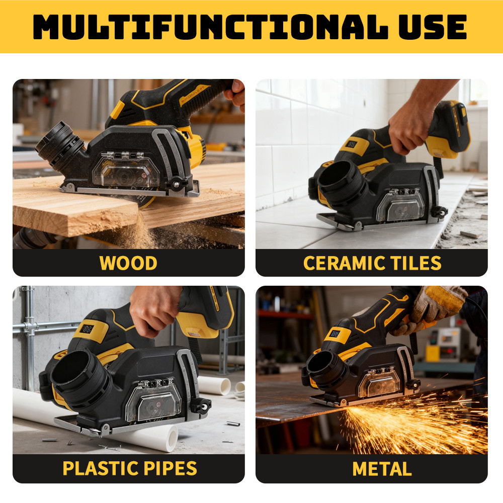 3 Inch Mini Brushless Circular Saw Compatible Dewalt 20V Battery Wood Cutter