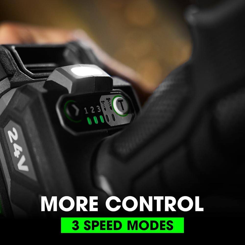 Cordless Impact Driver 24V 2500 In Lbs Brushless w 2.5Ah 5.0Ah FLEX FX1371A-2B