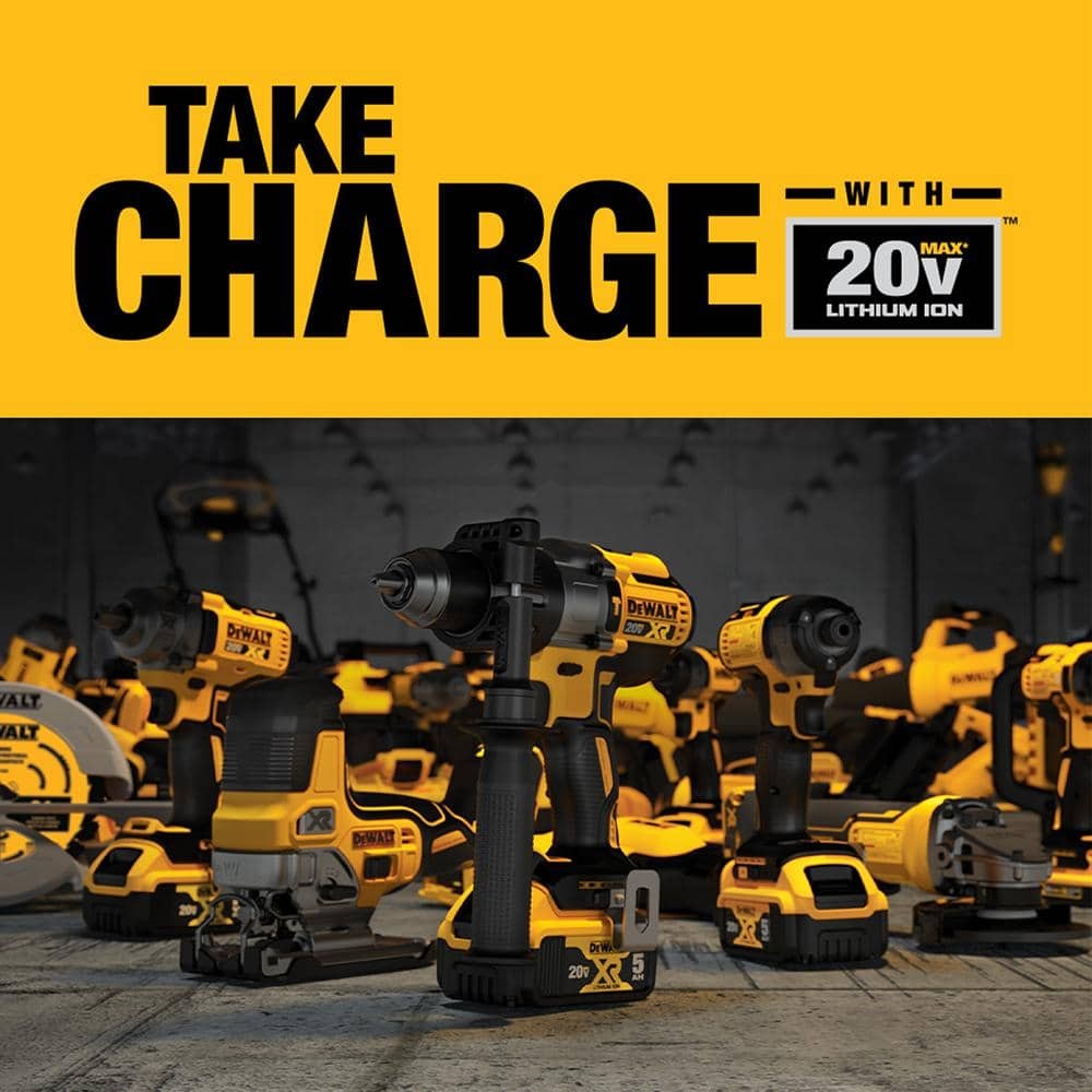 DEWALT 20V MAX XR 2-1/2 in. 15-Gauge Finish Nailer Kit with Battery & Charger