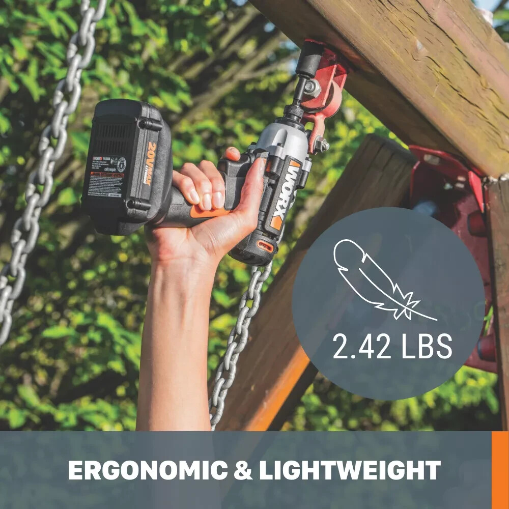WX291L Worx 20V MaxLithium Cordless Impact Driver Battery Charger included