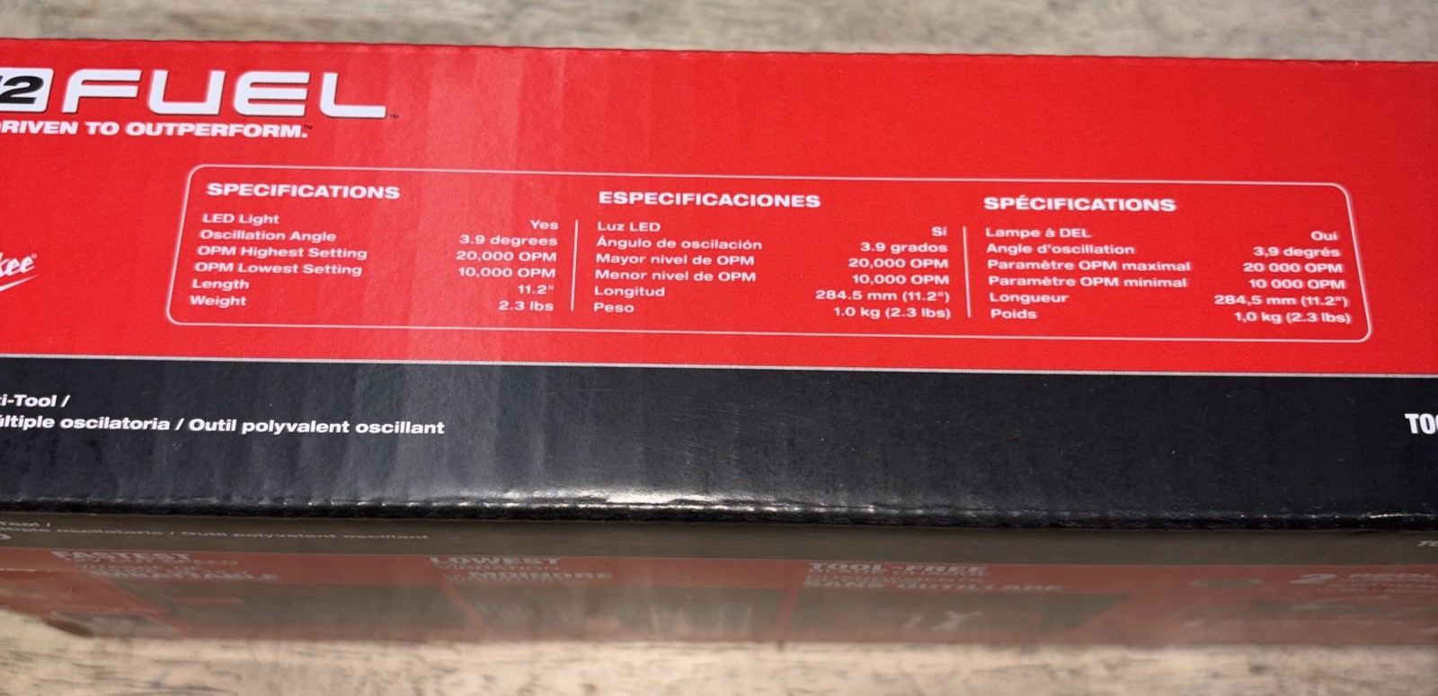 Milwaukee Tool 2526-20 M12 Fuel Oscillating Multi-Tool (Tool Only)