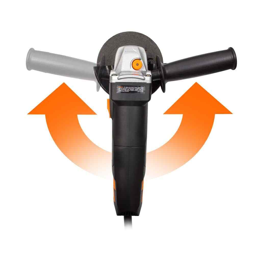 WEN 4.5 in Angle Grinder 7 Amp Corded Electric Metal Grinding Cutting Power Tool