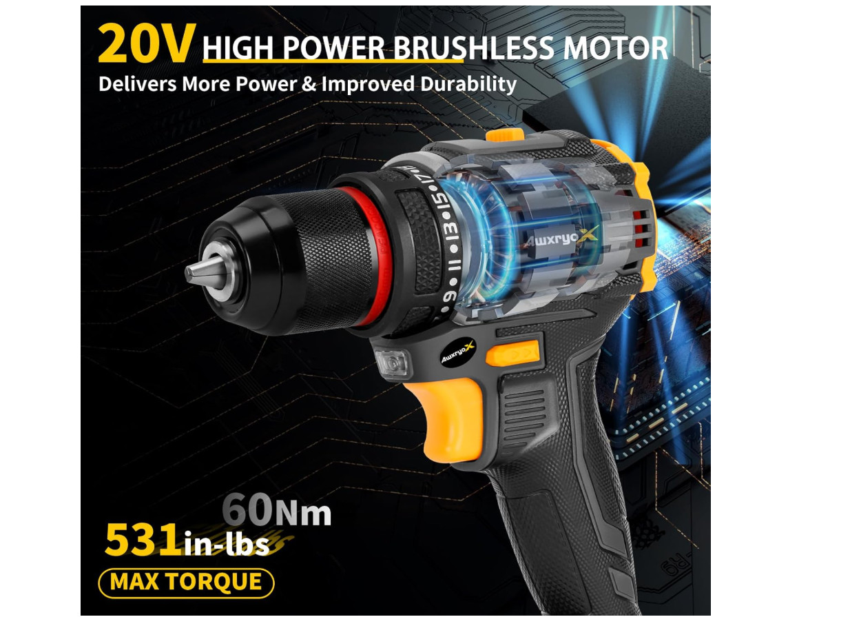 Juego De 20V Taladro Inalambrico Electrico y Herramientas Manuales Para Trabajo