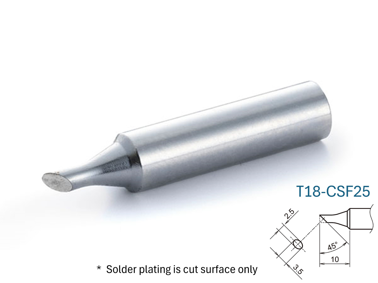 Hakko T18 Series C-Type Soldering Tip for FX-600/FX-8801, Choose from 15 pattern