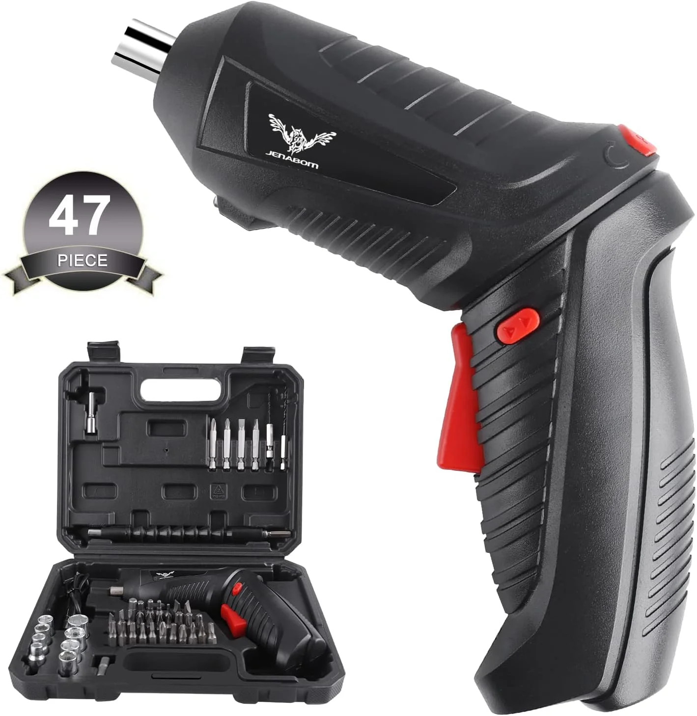 Cordless Electric Screwdriver Set, 3.6V,47 in 1 Rechargeable | 3.5N·m Max Torque