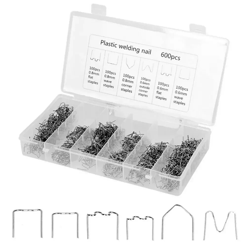 600PCS 0.8mm Hot Stapler Staples For Plastic Welder Car Bumper Repair Set