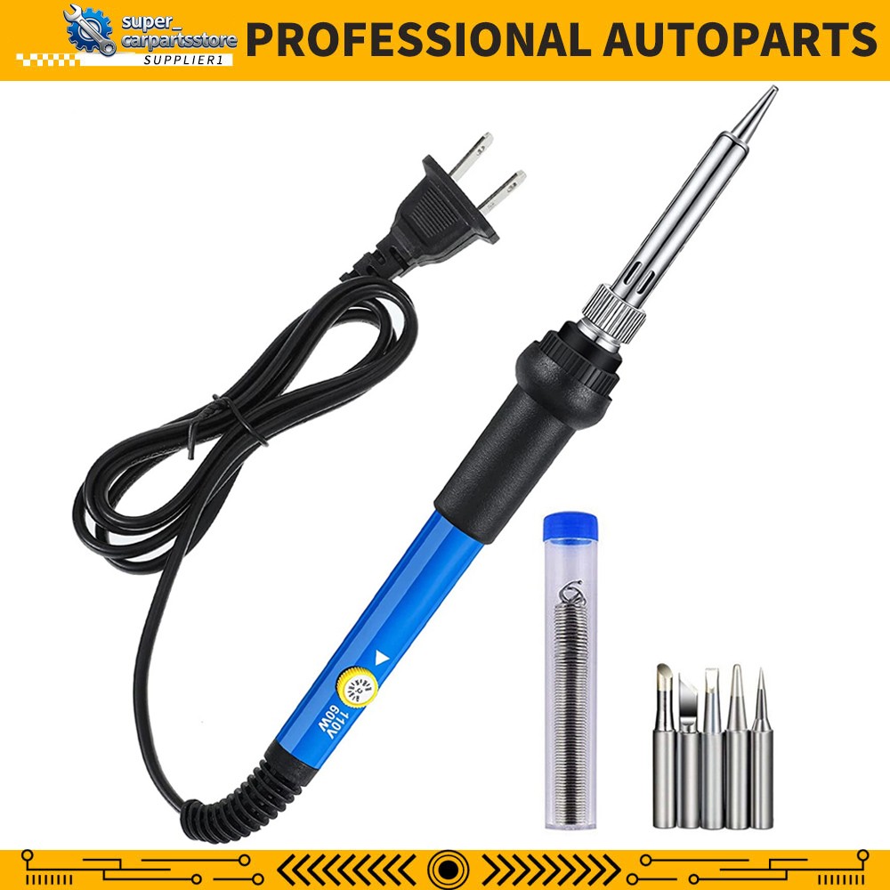 Soldering Iron Electric Gun Adjustable Temperature 60W Welding Solder Wire Kit