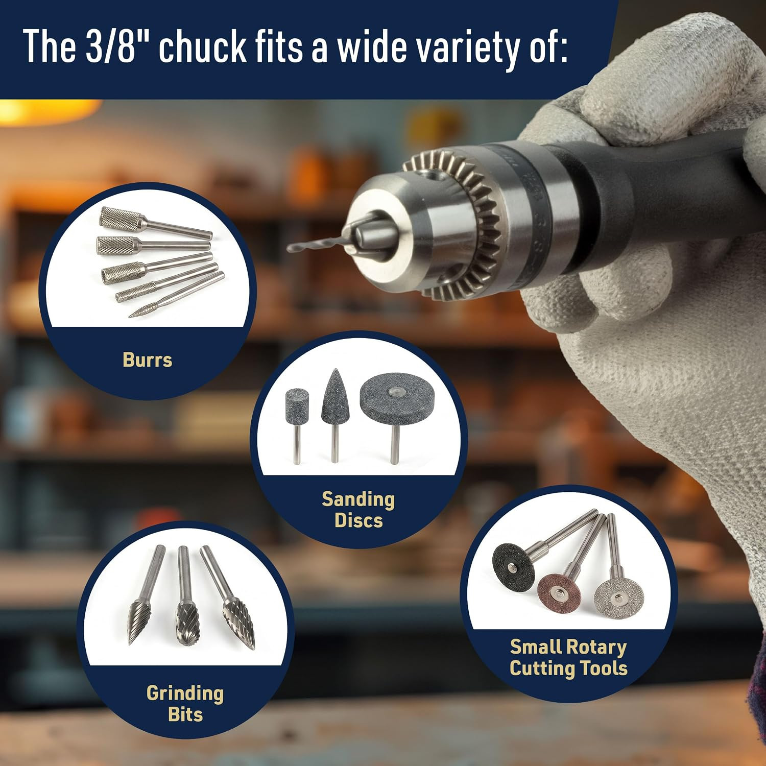Drill Bit Extension Flex Shaft Rotary Tool, 55.5” | Flexible Drill Attachment wi