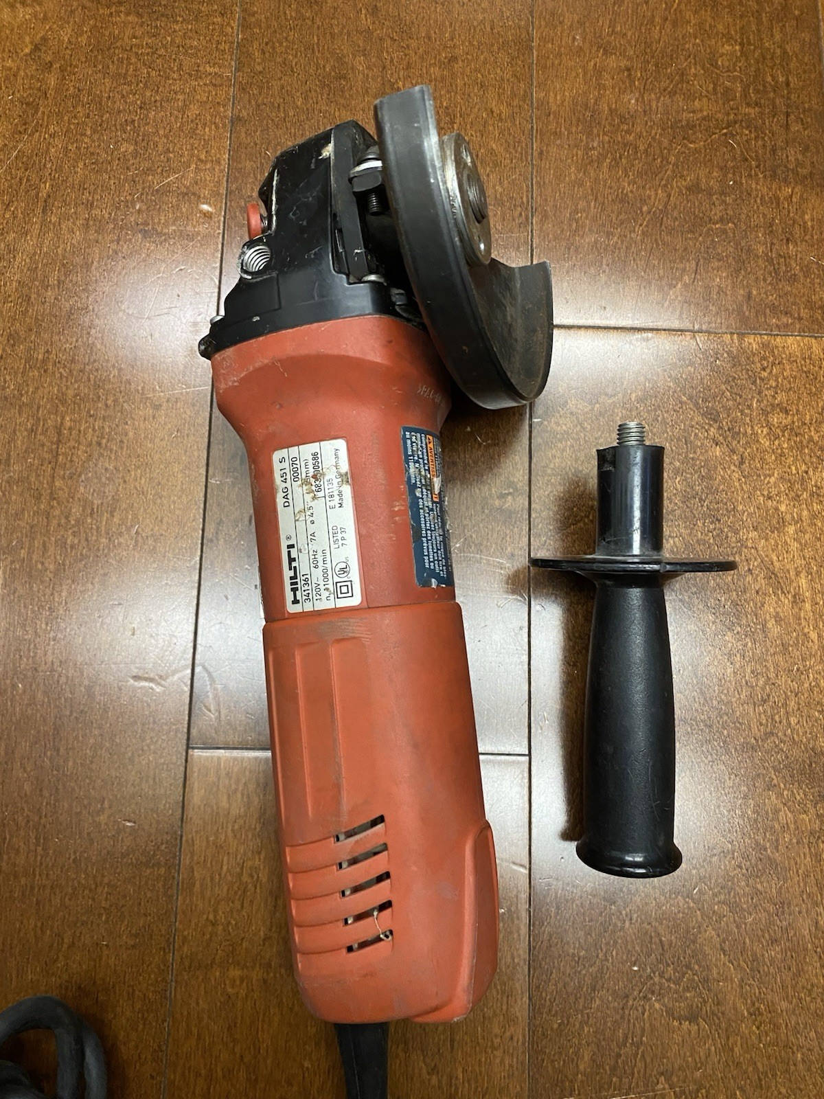 Hilti DAG 450-S 120V 4 inch Angle Grinder Made In Germany