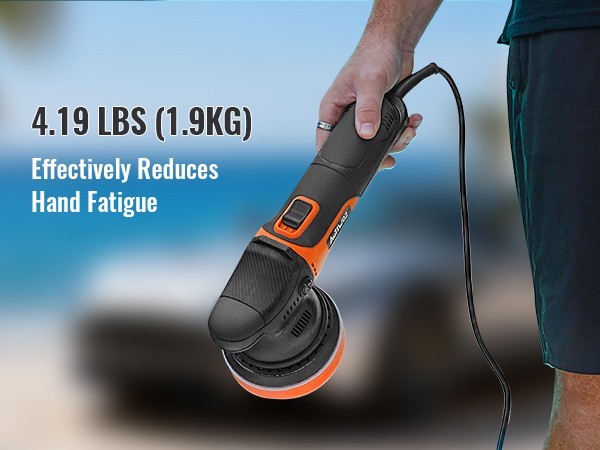AUTIWOZ W01 Dual Action Car Buffer Polisher 630W 5inch Orbital Polishing Machine