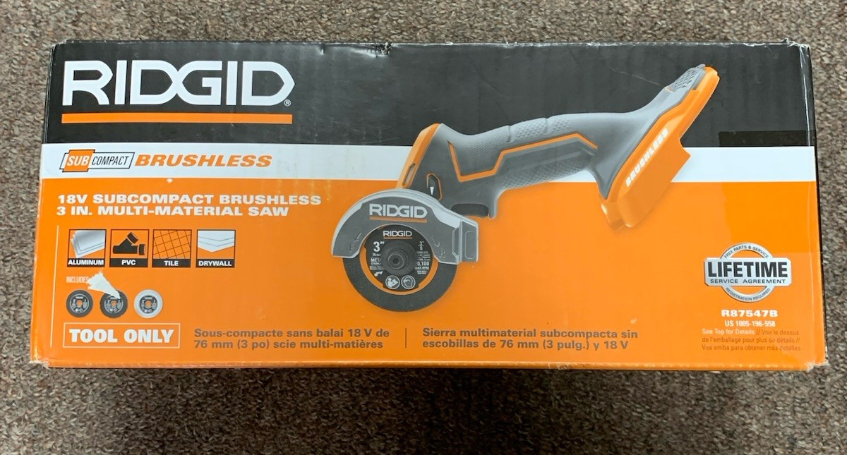 RIDGID 18V Brushless Multi-Material Reciprocating Saw No Battery