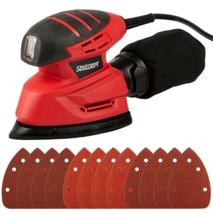 Stalwart 14000RPM Mouse Detail Electric Sander With Dust Collection System