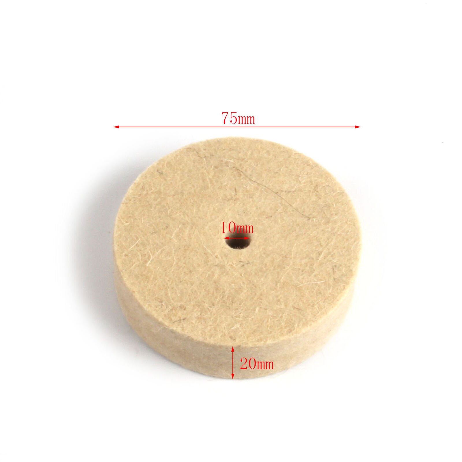 3/4/5/6/8 Inch Wool Felt Polishing Wheel Buffing Pad For 3/8&Prime; Metal Arbor US
