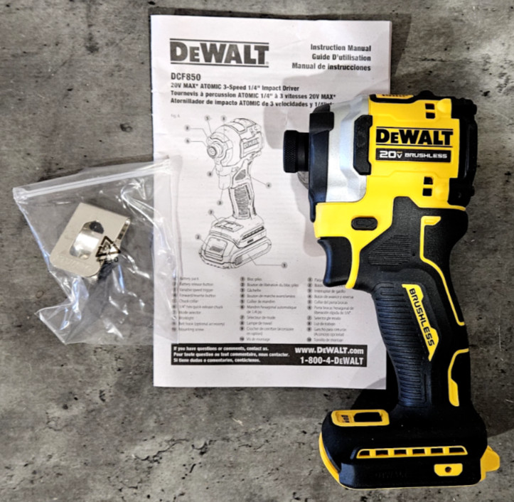DeWALT Atomic 20V 1/4&Prime; Impact Driver DCF850B New Bare Tool