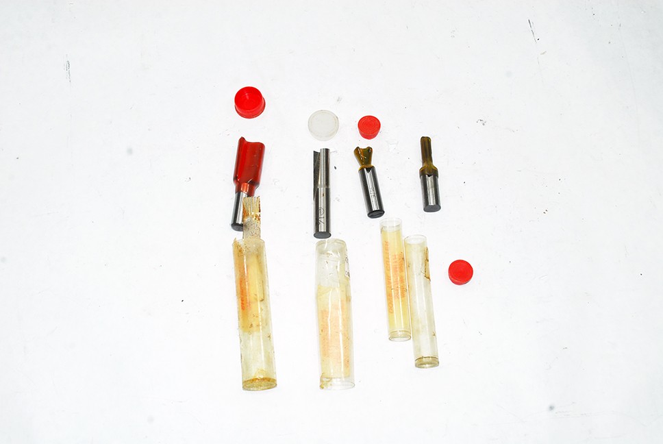 ShopSmith 4 piece Router Bit Set (1/4, 1/2, 3/4 inch & Dove Tail) See Photos***
