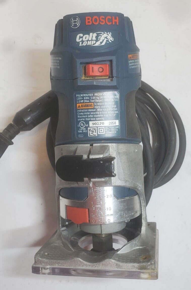 BOSCH PR20EVS PALM ROUTER 1/4&Prime; COLLET VARIABLE SPEED 16000-35000 RPM COLT 1.0 HP