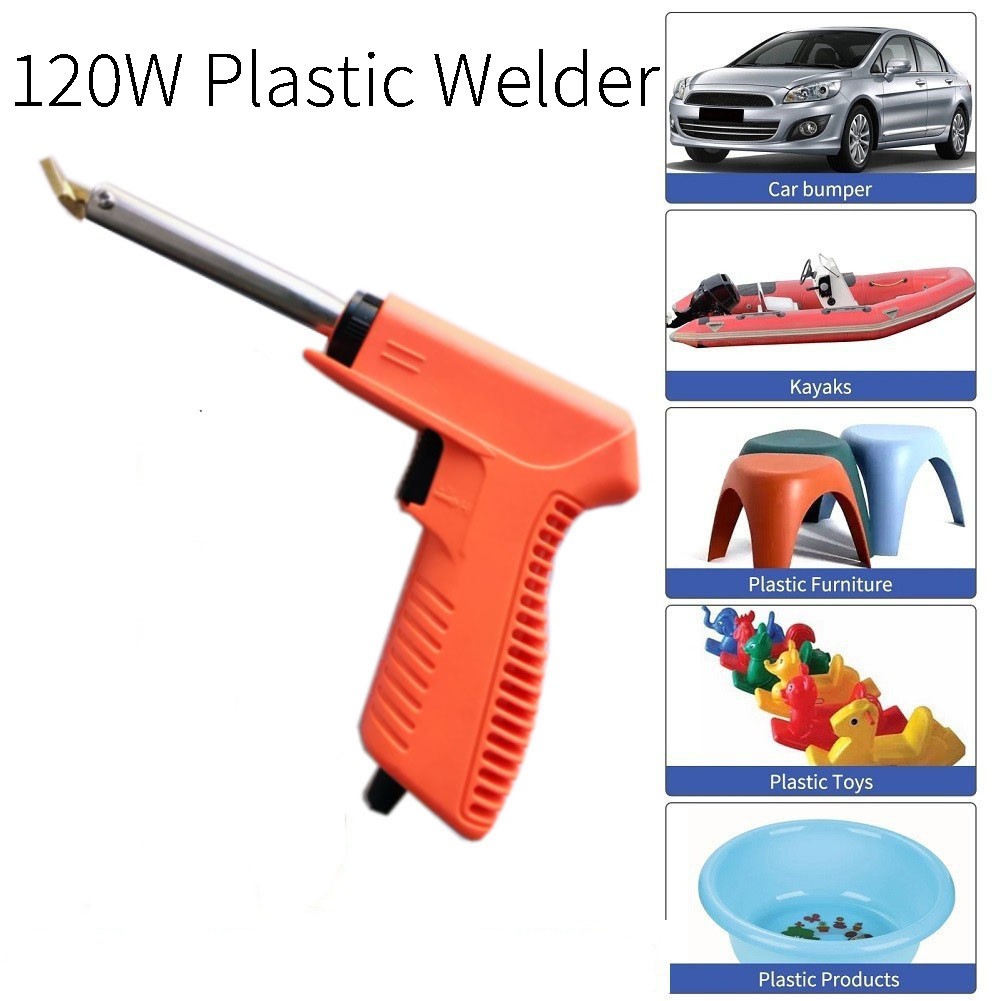 120W Plastic Welder, 5 Tips 3 in 1 Plastic Welding Kit Plastic Repair Kit 127pcs