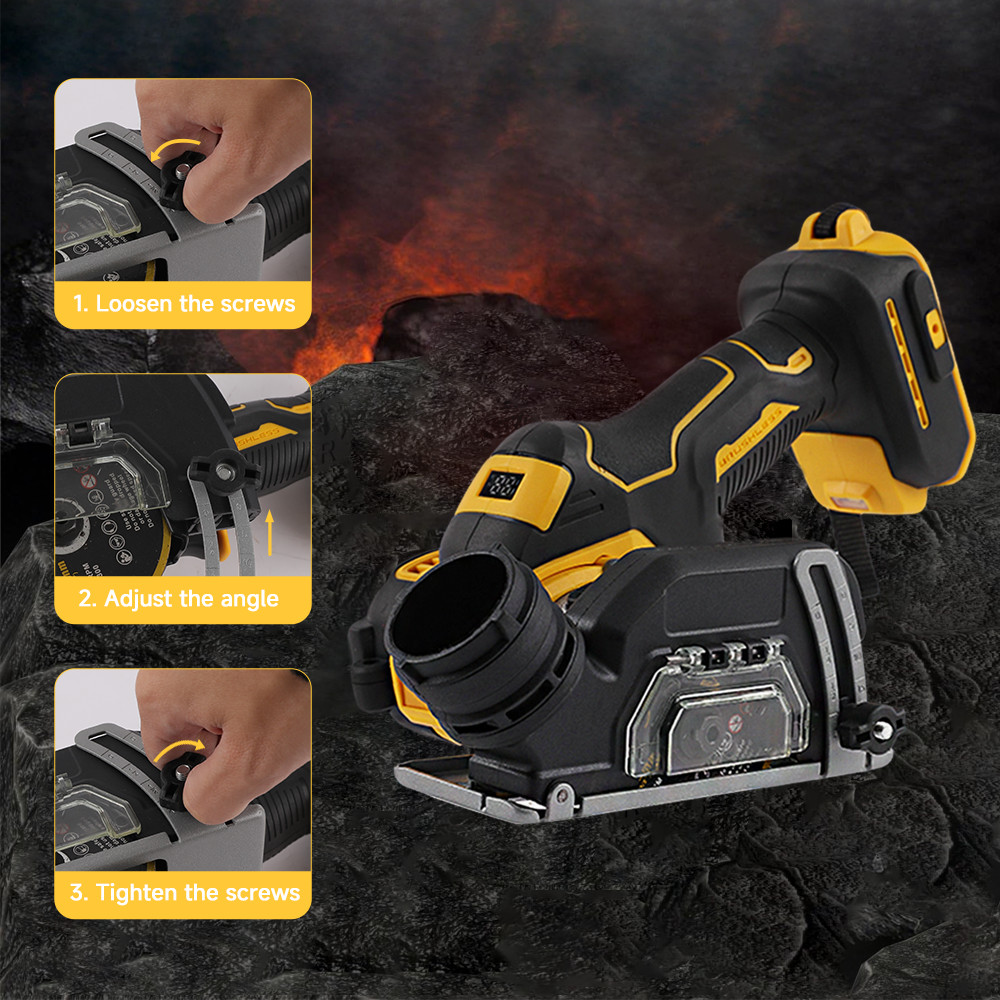 3 Inch Mini Brushless Circular Saw Compatible Dewalt 20V Battery Wood Cutter