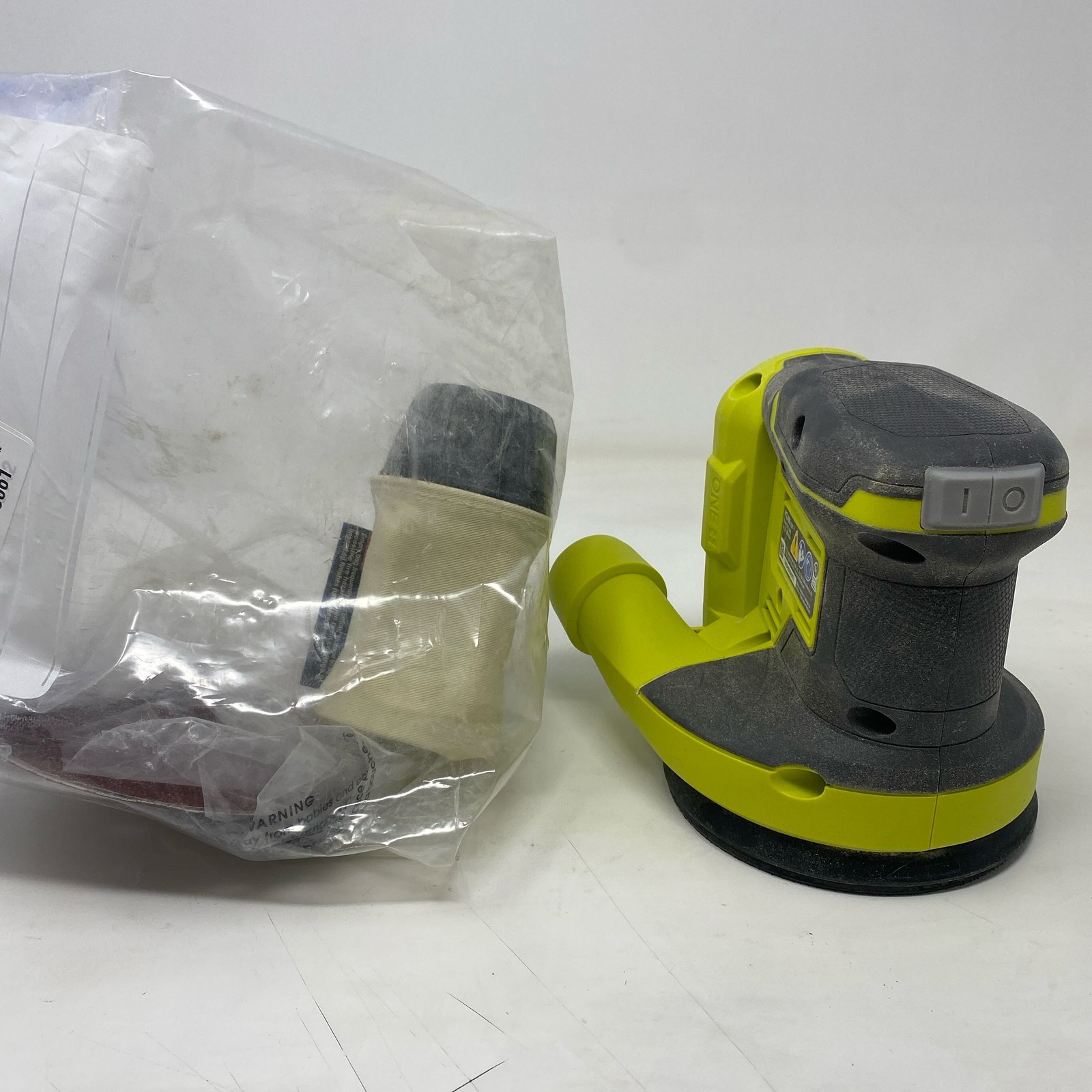 Ryobi ONE+ 18V 5&Prime; Random Orbit Sander PCL406B Green/Gray Tool Only