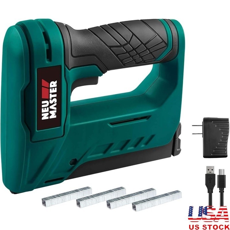 Cordless Electric Staple Gun Impact Drive Lightweight Portable Safety Tool New