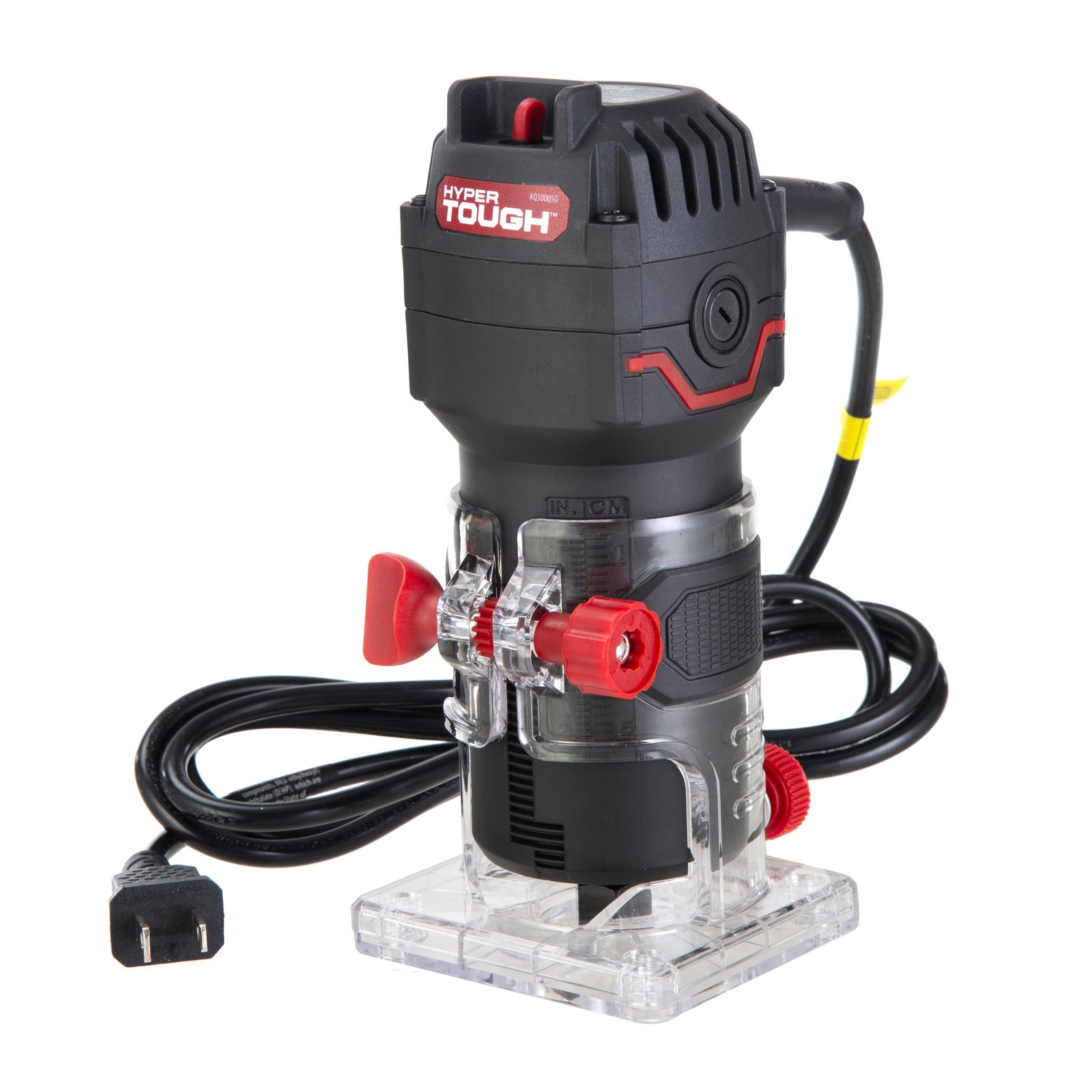 Hyper Tough 2.5A 1/4 inch Trim Router, Light-Duty Woodworking Router Type