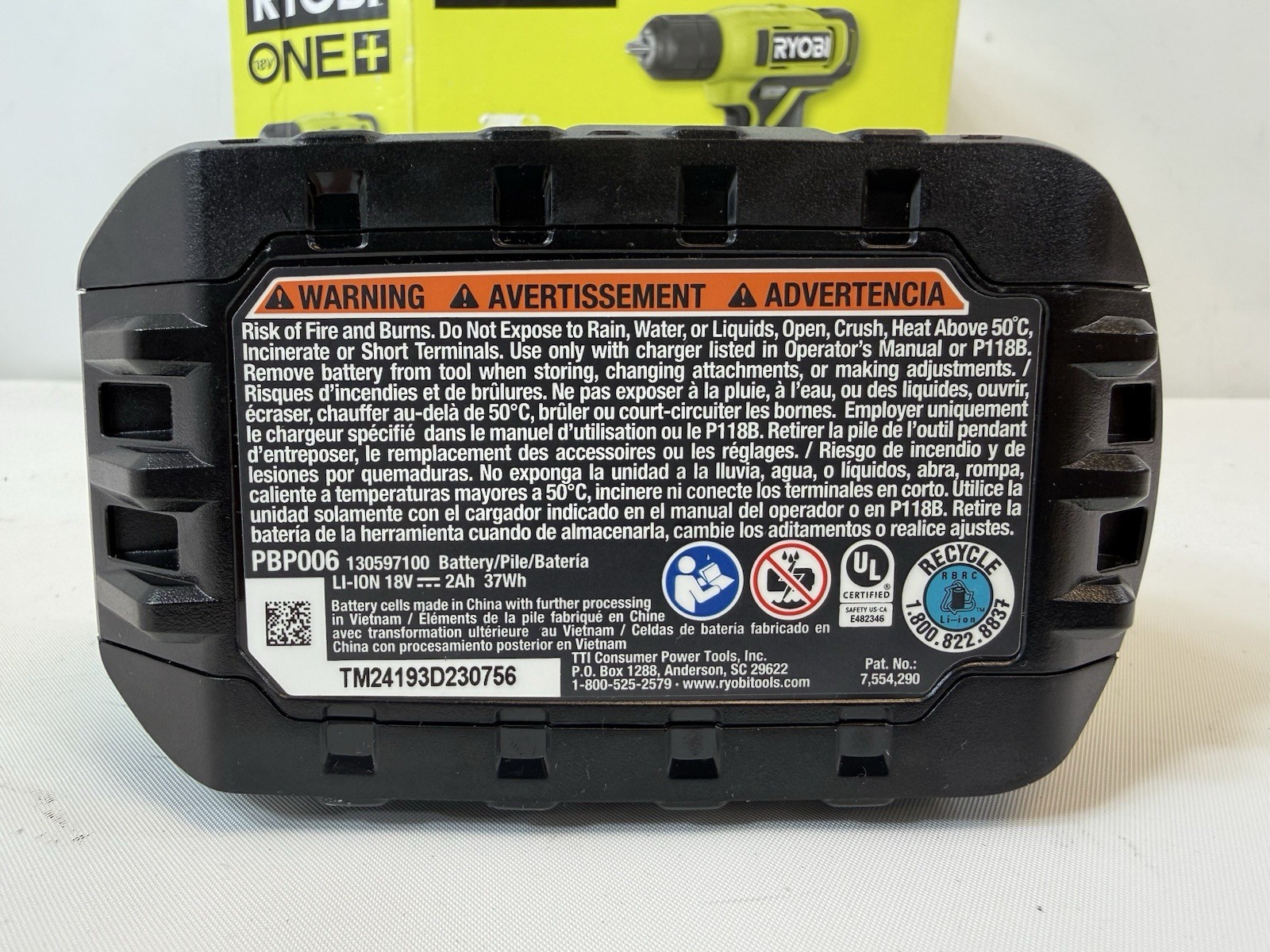 Ryobi PCL201K1 ONE+ 18V Cordless 3/8 in. Drill/Driver PCL201K1