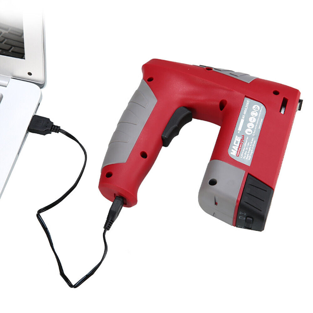 USB Rechargeable Stapler Nailer Wireless Electric Nail Gun Woodworking Nail Tool