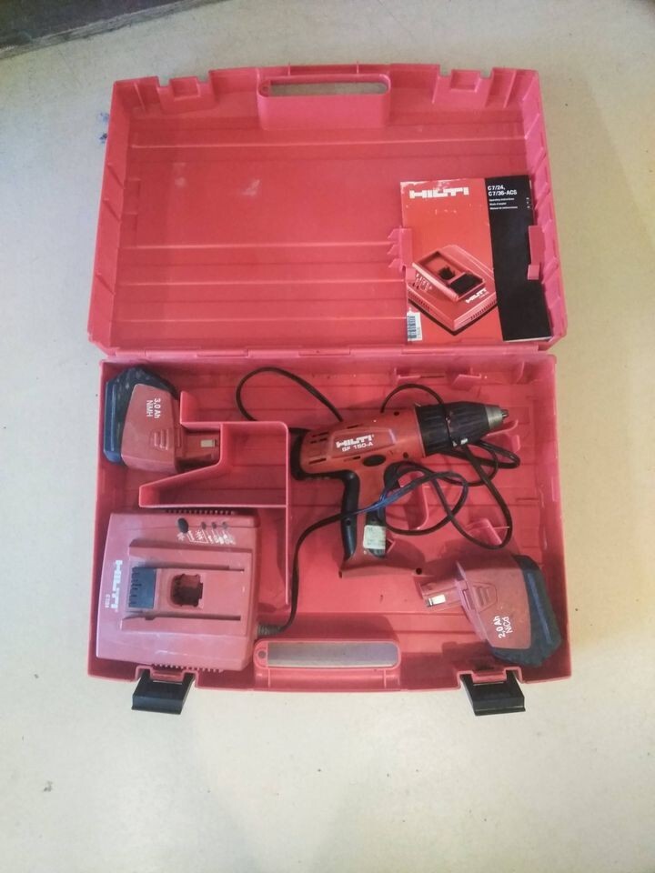 Hilti Cordless Drill SF-150A, Includes 2 Batteries, Charger & Case