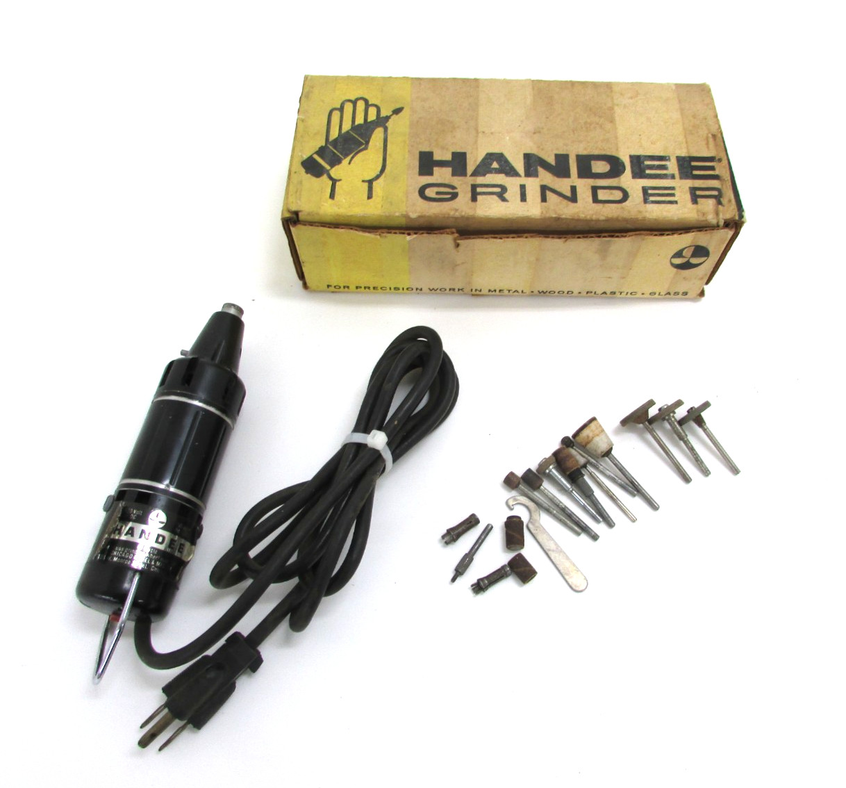 HANDEE GRINDER 6000 ROTARY TOOL KIT w/ BITS, COLLETS, IN ORIGINAL BOX