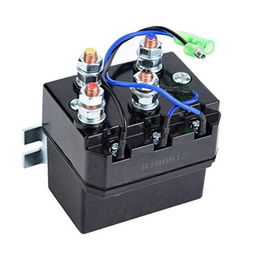 Winch Solenoid Relay, Winch Contactor Reversing Relay for 1500-5000lb ATV UTV