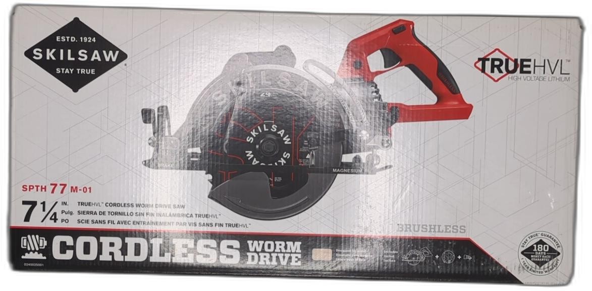 Skilsaw Spth77m-01 48v 7-1/4 In. Truehvl Cordless Worm Drive Saw, Tool Only