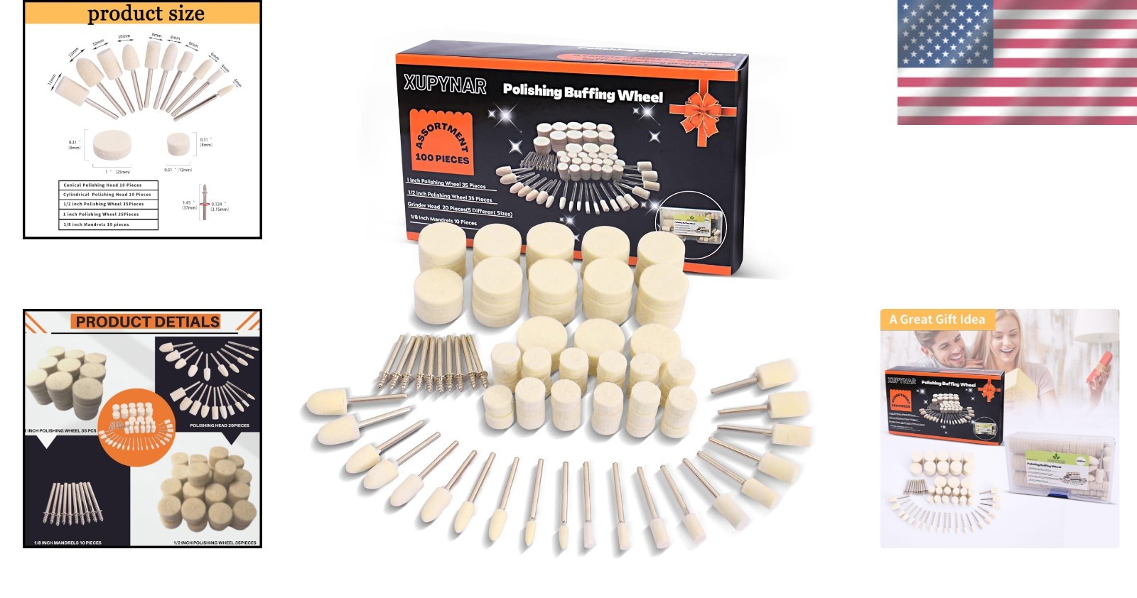 Complete Polishing Wheel Set – 100PCS for Dremel Tools, Easy to Use & Reusable