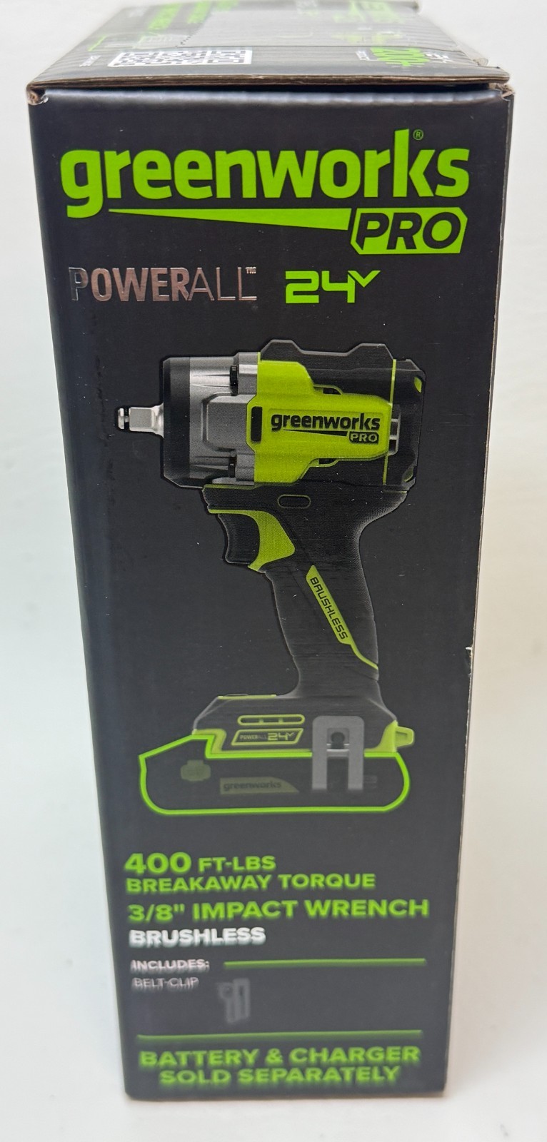 Greenworks IW5370 24V Brushless 1/2” Cordless Impact Wrench Tool Only – NEW