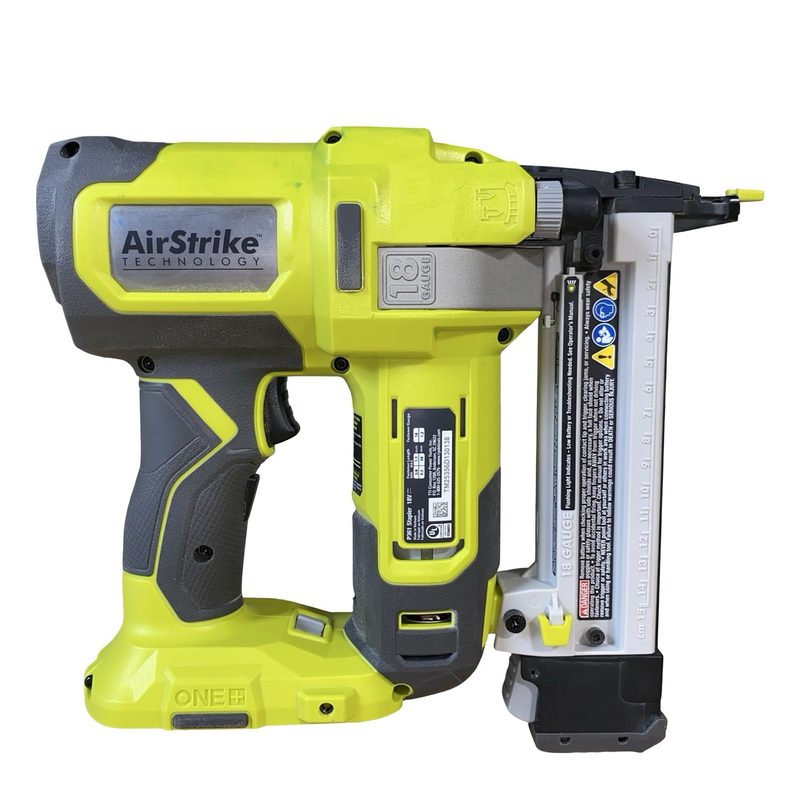 Ryobi ONE+ Airstrike 18V 18 Gauge Stapler – P361 (For Parts Or Repair) Tool Only