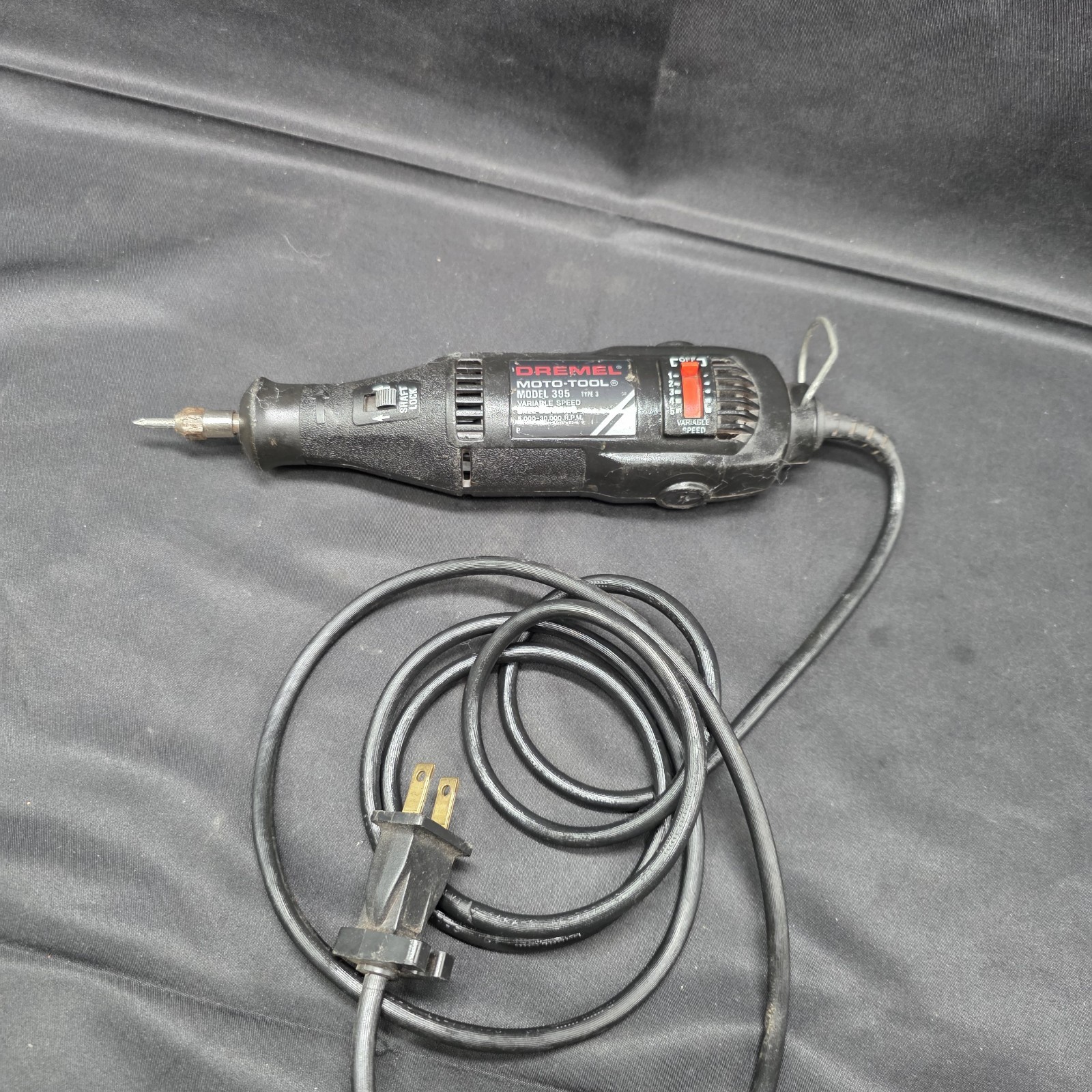 DREMEL MOTO-TOOL MODEL 395 Type 3 VARIABLE SPEED BALL BEARING MADE IN USA NICE