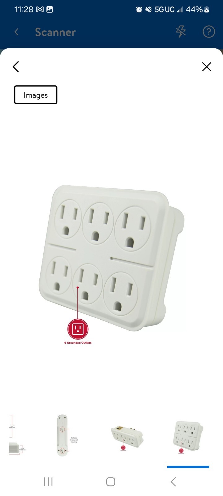 HYPER TOUGH 3 PIECE POWERSTRIP SET 4 OUTLET 2YEAR LIMITED WARRANTY