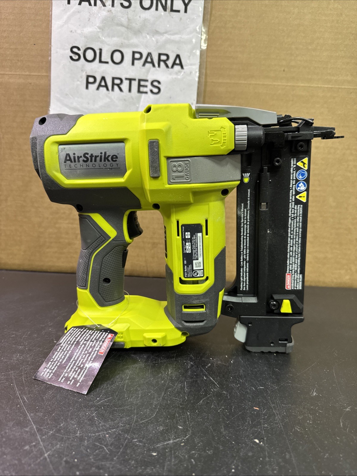 Ryobi P321 18V 18 Gauge Brad Nailer-W18