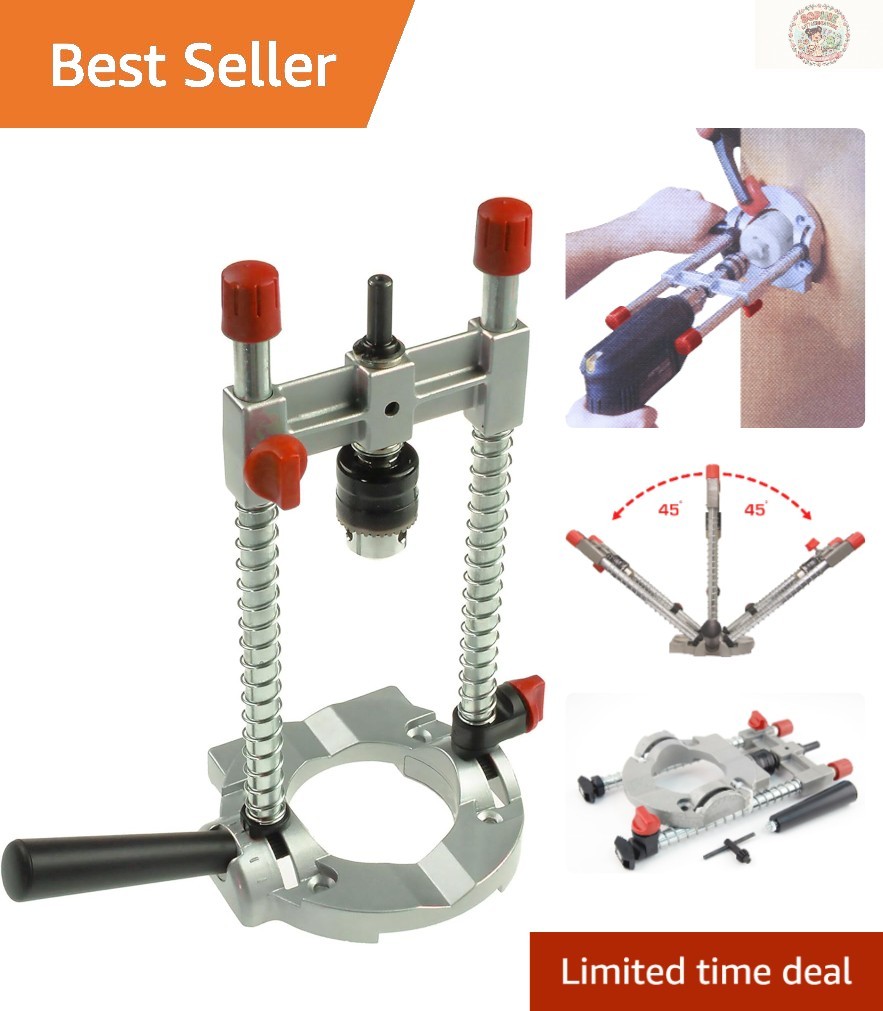 Multi Angled Drill Guide Attachment 1/4 & 3/8 in Drills – Precision & Portable