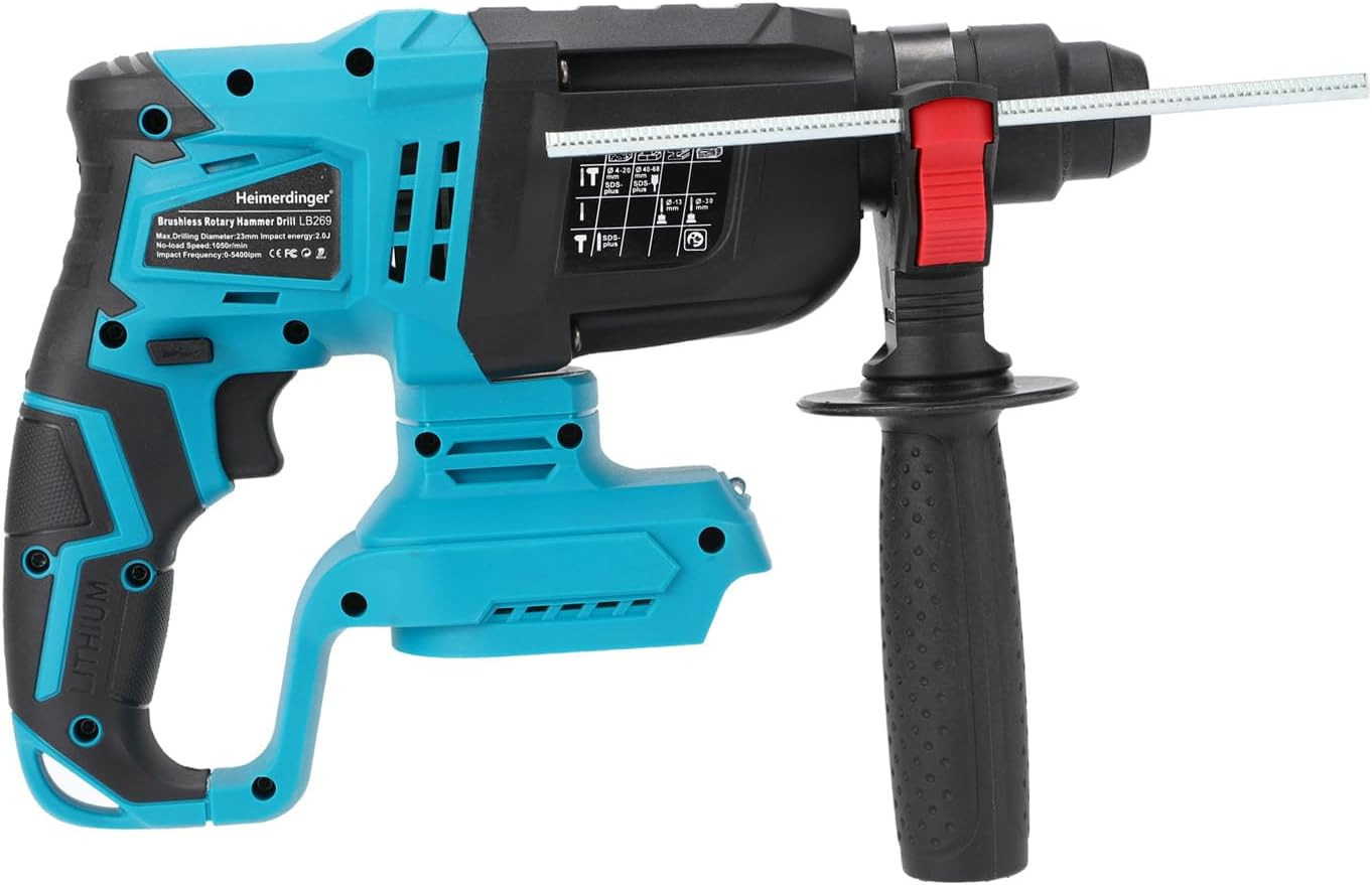 Brushless Cordless Rotary Hammer Drill with 4.0Ah Battery and Charger Set,Sds pl