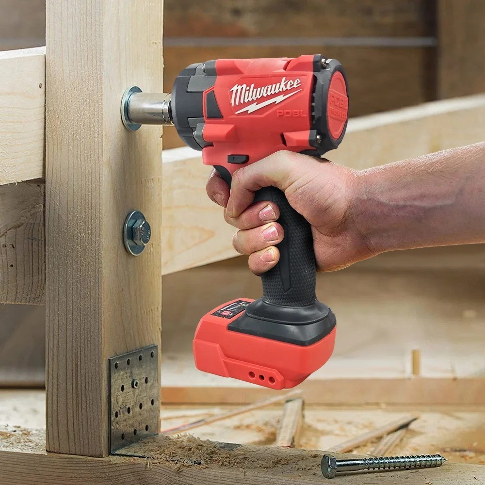 400N Brushless 1/2&Prime; Cordless Impact Wrench 18V Car Truck Repair Tool