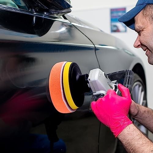 23 Pieces 7 Inch Buffing Pads Car Polisher Bonnets Foam Polishing Pad Kit Wax