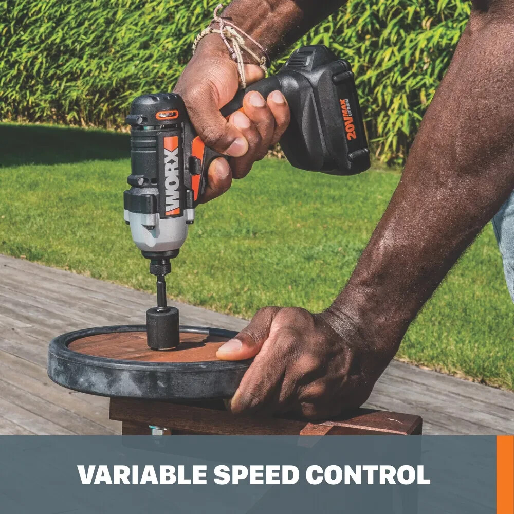 WX291L Worx 20V MaxLithium Cordless Impact Driver Battery Charger included