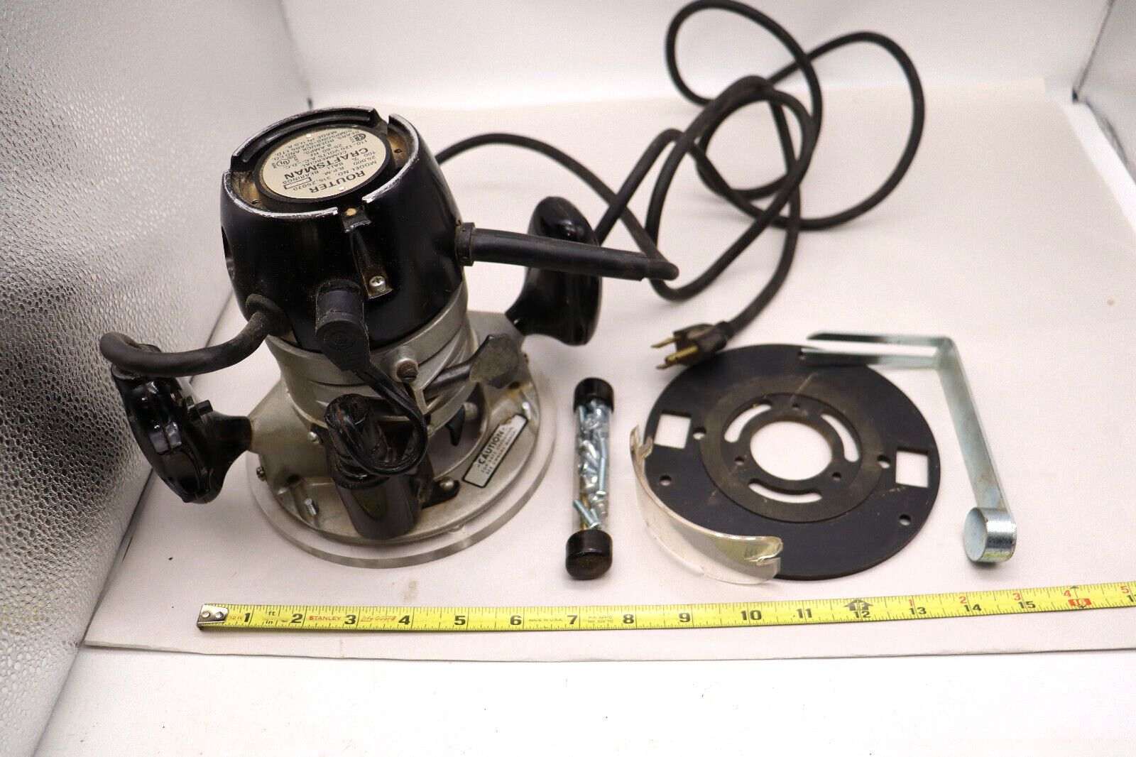 Craftsman 315-25070 Commercial Grade Router Corded Electric 25K RPM free ship US
